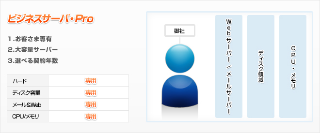 ビジネスサーバ・Pro