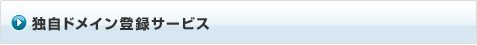 独自ドメイン登録サービス