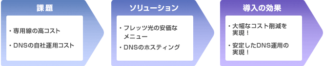 大幅なコスト削減と安定したDNS運用を実現