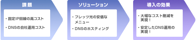 大幅なコスト削減と安定したDNS運用を実現