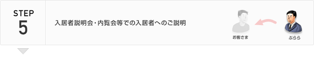 STEP5 入居者説明会・内覧会等での入居者へのご説明